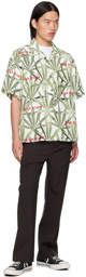 WACKO MARIA White & Green High Times Edition Shirt