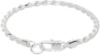 Hatton Labs Silver Twisted Rope Chain Bracelet
