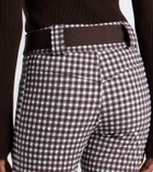 Cordova Sella belted gingham ski pants