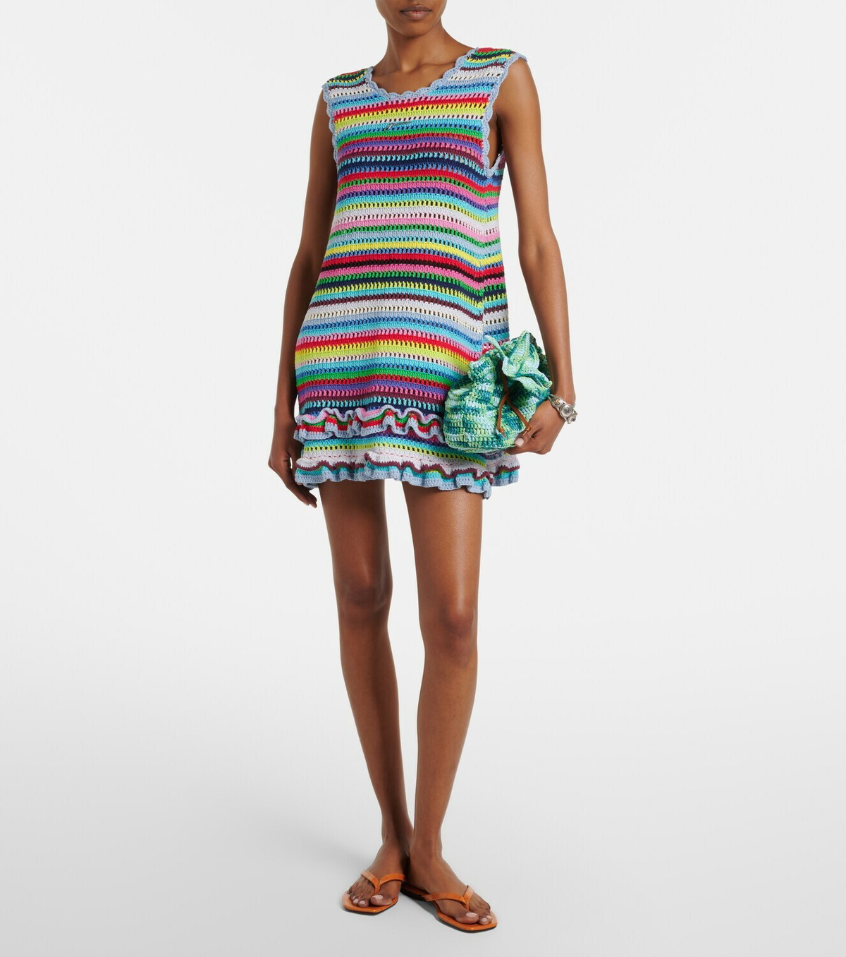 Ganni Crocheted minidress