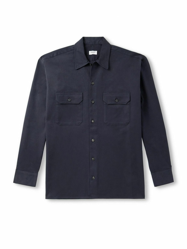 Photo: Ghiaia Cashmere - Cotton-Twill Shirt - Blue