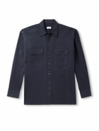 Ghiaia Cashmere - Cotton-Twill Shirt - Blue