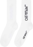 Off-White White Bookish Mid Socks