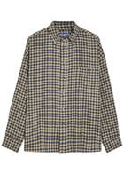 Picante Rocco Checked Shirt Off White