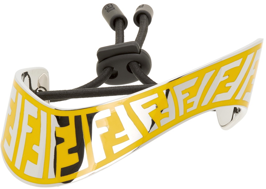 Fendi Silver & Yellow FF Bracelet