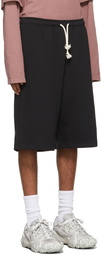 Acne Studios Black French Terry Shorts