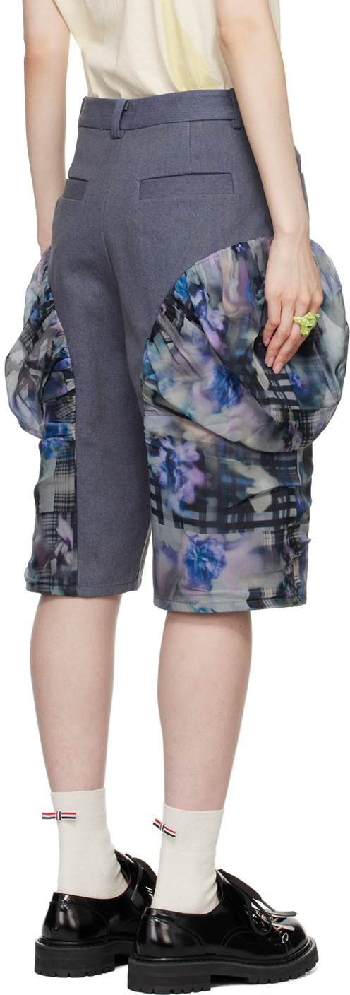 Collina Strada Navy Giva Denim Shorts