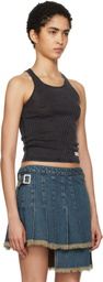 Alexander Wang Black Classic Racer Tank Top