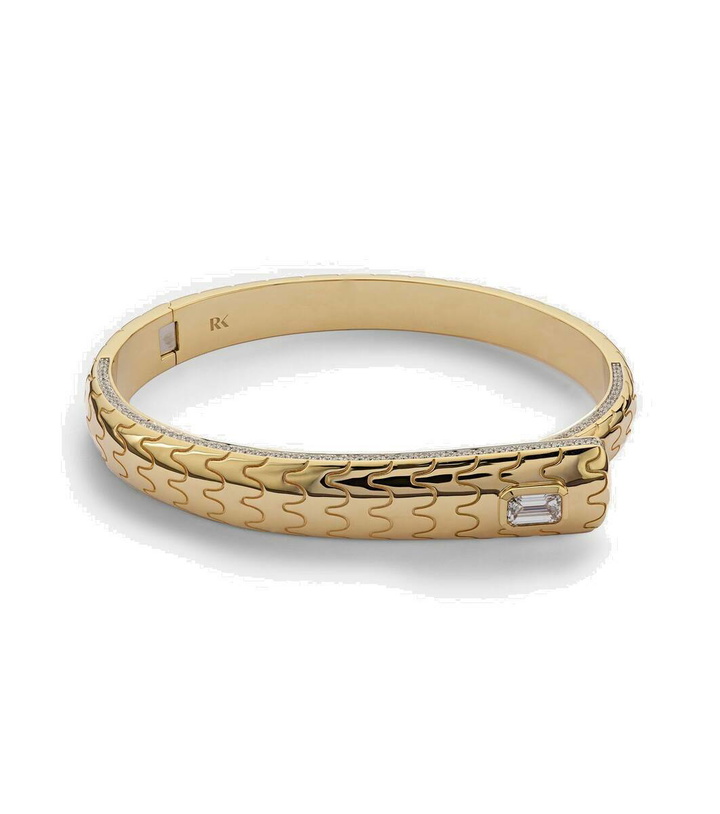 Photo: Rainbow K Prestige 18kt gold bangle with diamonds