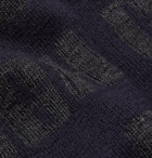 Comme des Garçons HOMME - Logo-Intarsia Wool Cardigan - Blue