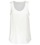 Brunello Cucinelli Stretch-silk satin tank top