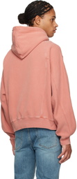 Solid Homme Pink Solid Dyeing Hoodie