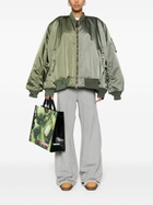 Balenciaga Green Double-Sleeves Bomber Jacket