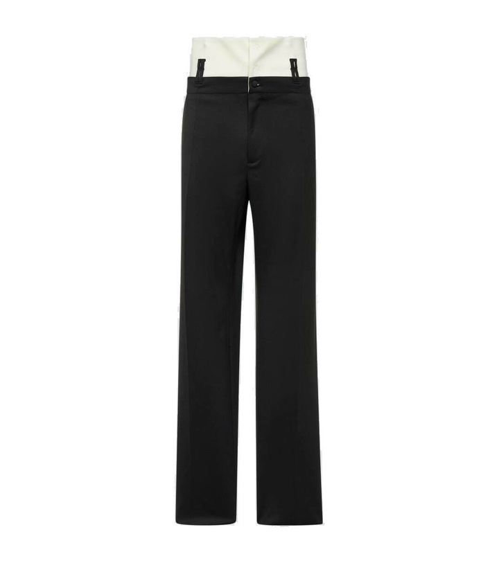 Photo: Dolce&Gabbana Wool-blend twill straight pants