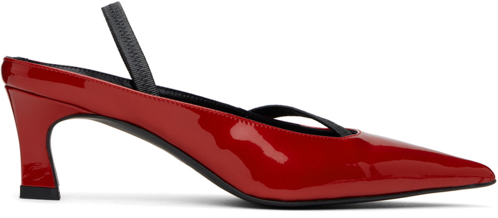 Photo: Justine Clenquet Red Sofia Slingback Heels