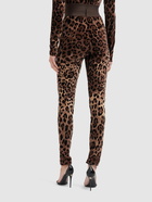 DOLCE & GABBANA - Leopard Print Chenille Leggings