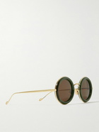 Loewe - Round-Frame Acetate and Gold-Tone Sunglasses