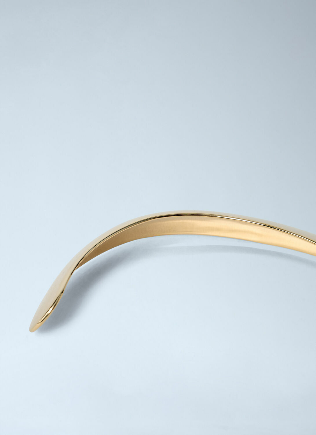 Saint Laurent Polished Metal Cuff Bracelet