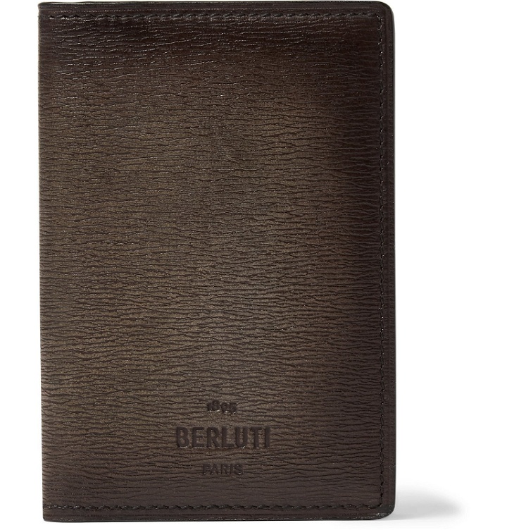 Photo: Berluti - Textured-Leather Cardholder - Brown