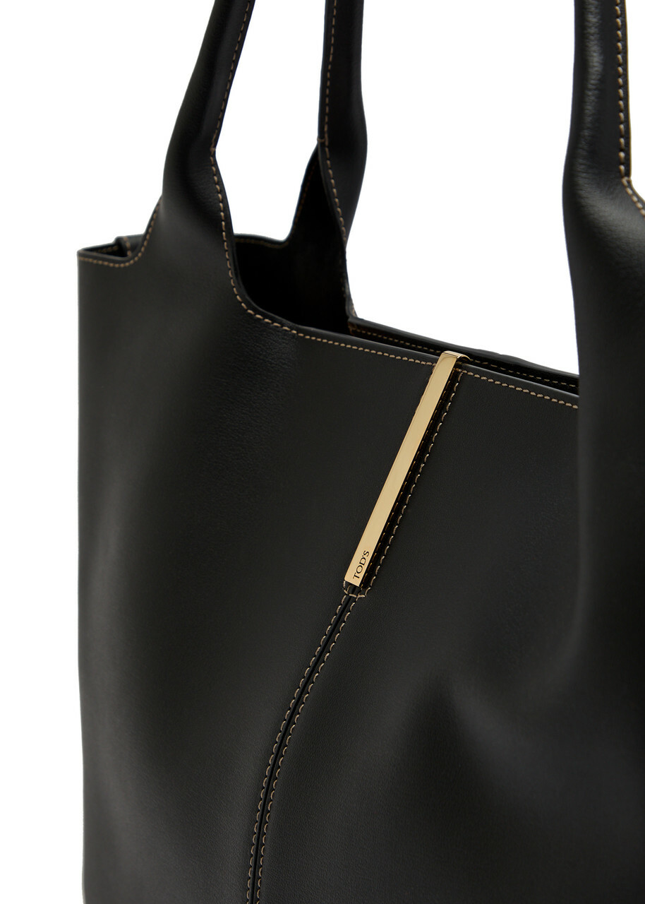 Tods Small Leather Tote bag - Black - One Size