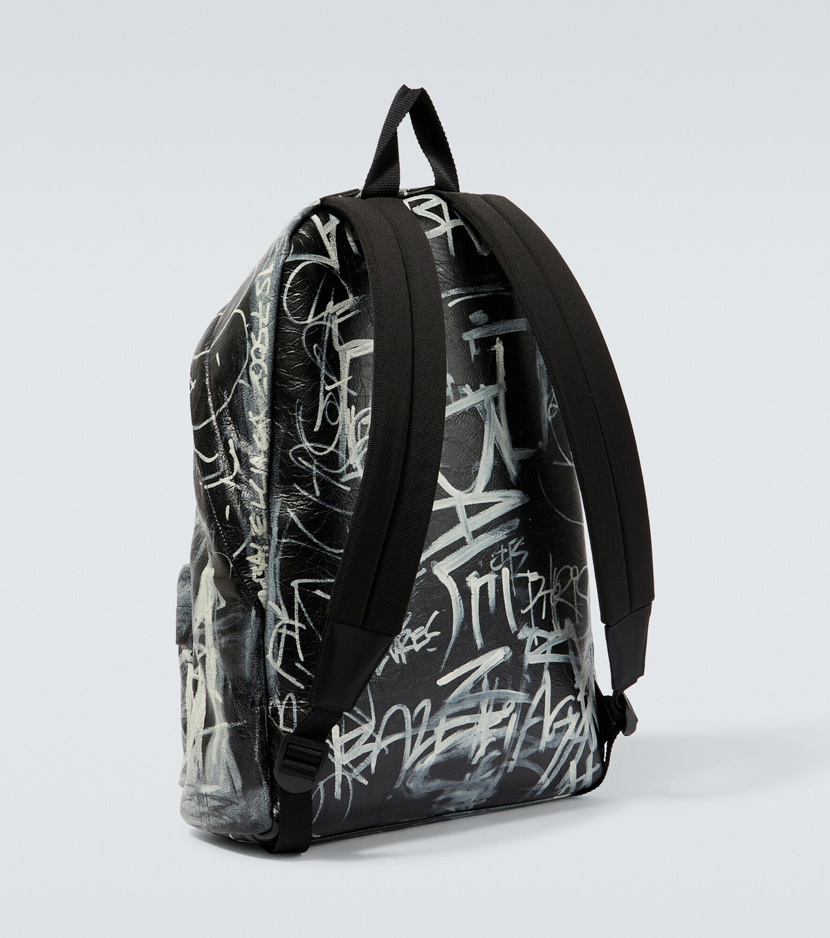 VIP価格★【BALENCIAGA】 Leather Explorer Backpack Men's Explorer Backpack in Black | Balenciaga US
