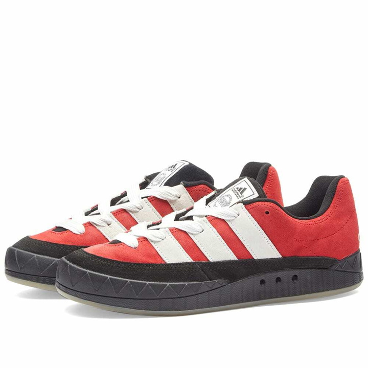 Photo: Adidas Men's Adimatic Sneakers in Power Red/White