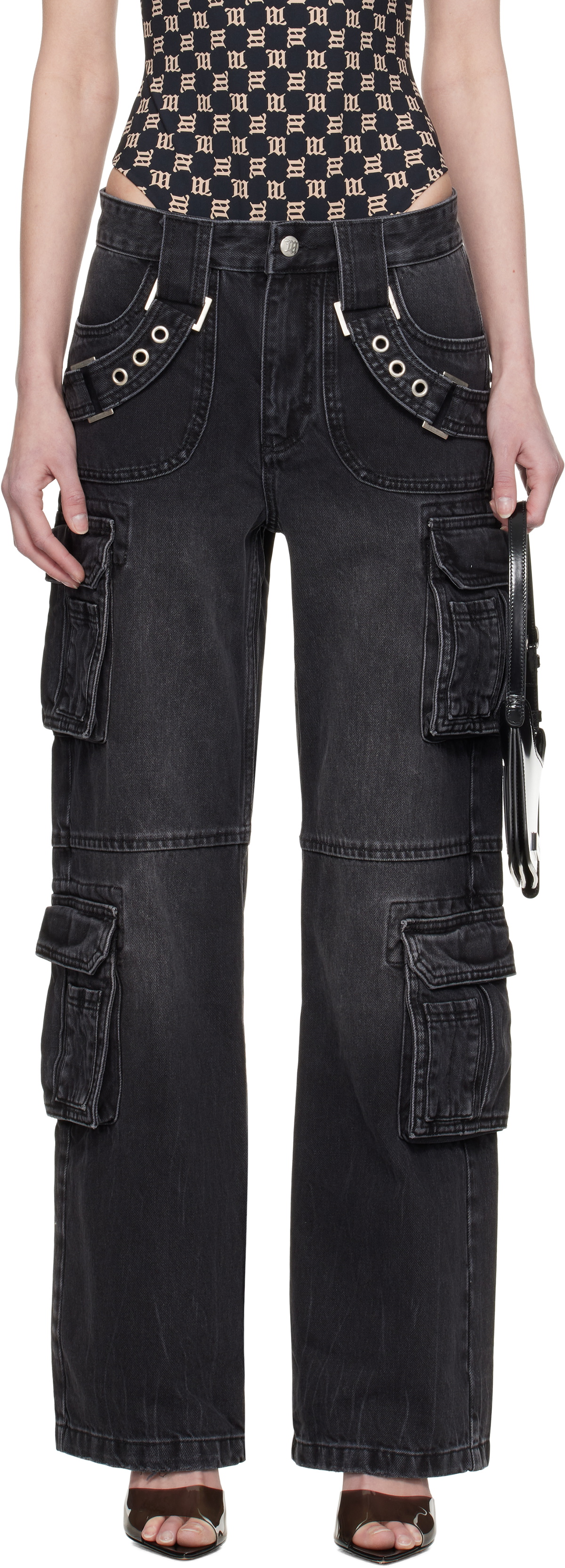 MISBHV Black Monogram Jeans MISBHV