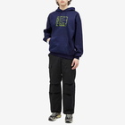 PACCBET Men's Washed Logo Pullover Hoodie in Navy