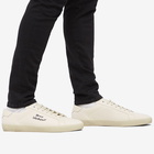 Saint Laurent Men's SL-06 Court Signature Sneakers in Ecru