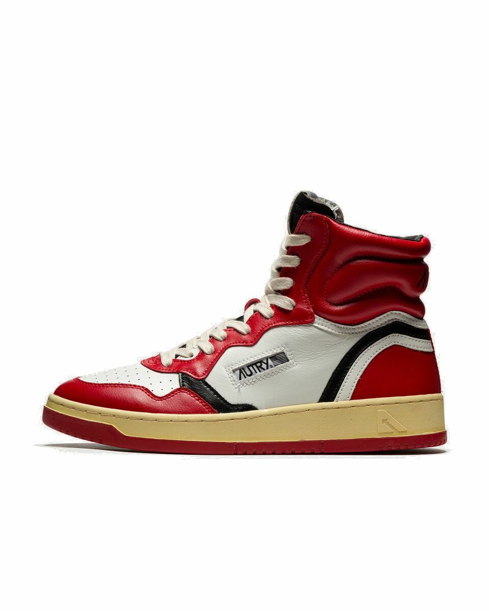 Photo: Autry Action Shoes Liberty High Man Red/White - Mens - High & Midtop