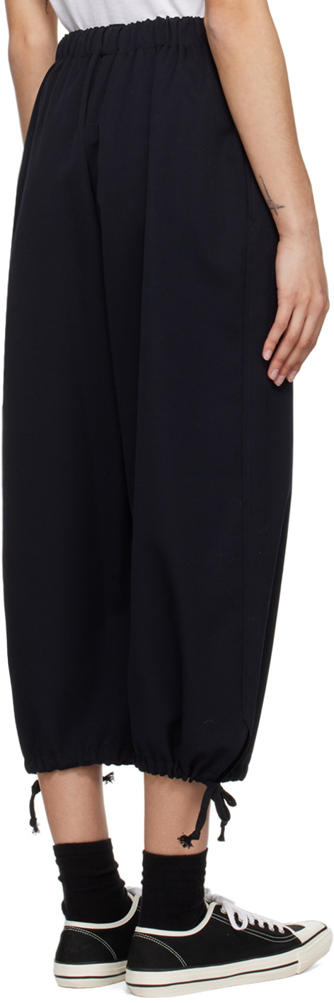 Comme des Garçons Girl Navy Drawstring Trousers