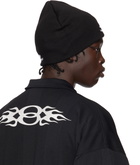 Balenciaga Black 3B Sports Icon Ski Beanie