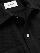 FRAME - Cotton and Virgin Wool-Blend Twill Shirt Jacket - Black