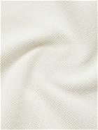 TOM FORD - Silk and Cotton-Blend Piquè Polo Shirt - White