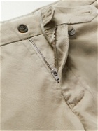Canali - Straight-Leg Stretch-Cotton and Linen-Blend Twill Chinos - Neutrals