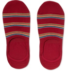 Paul Smith - Striped Mercerised Stretch Cotton-Blend No-Show Socks - Men - Red