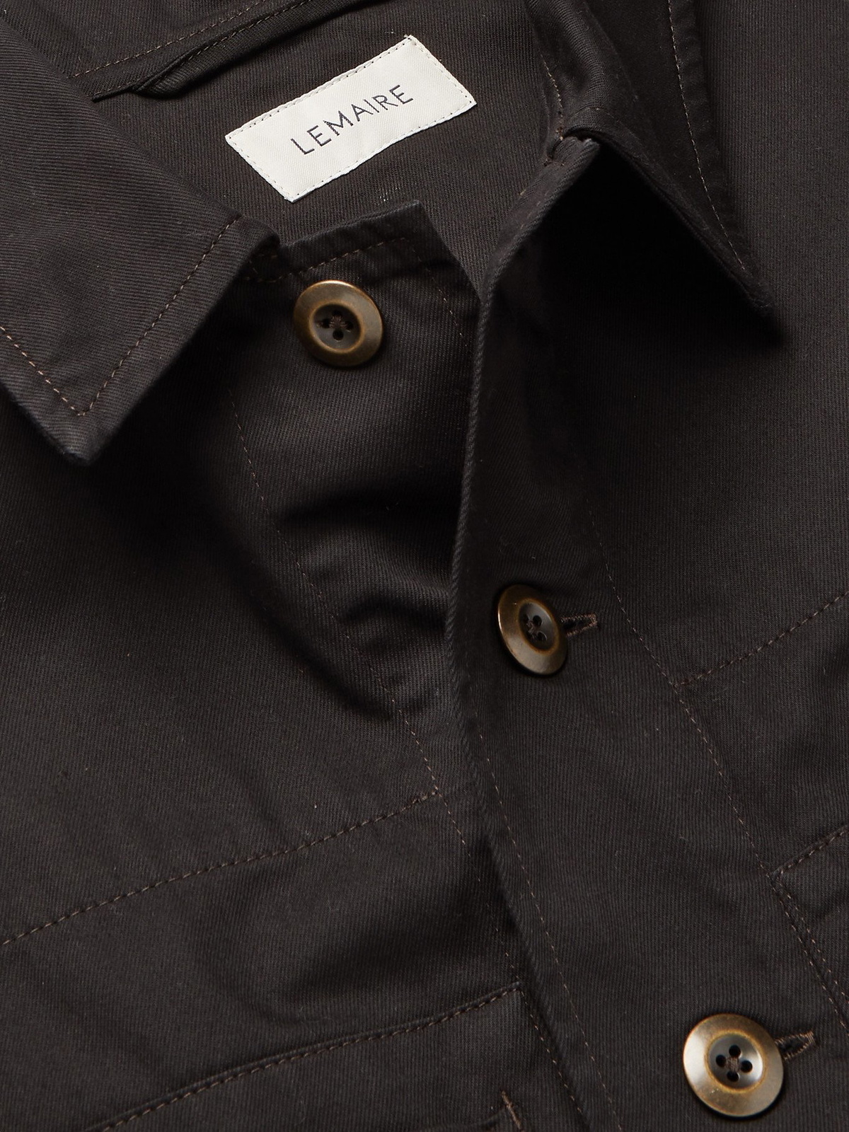 LEMAIRE - Denim Overshirt - Black Lemaire