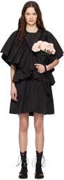 Simone Rocha Black Short Ruffle Minidress