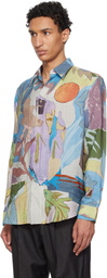 Paul Smith Multicolor 'River Collage' Viscose-Blend Shirt