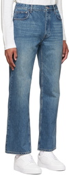 Frame Blue Wide-Leg Jeans