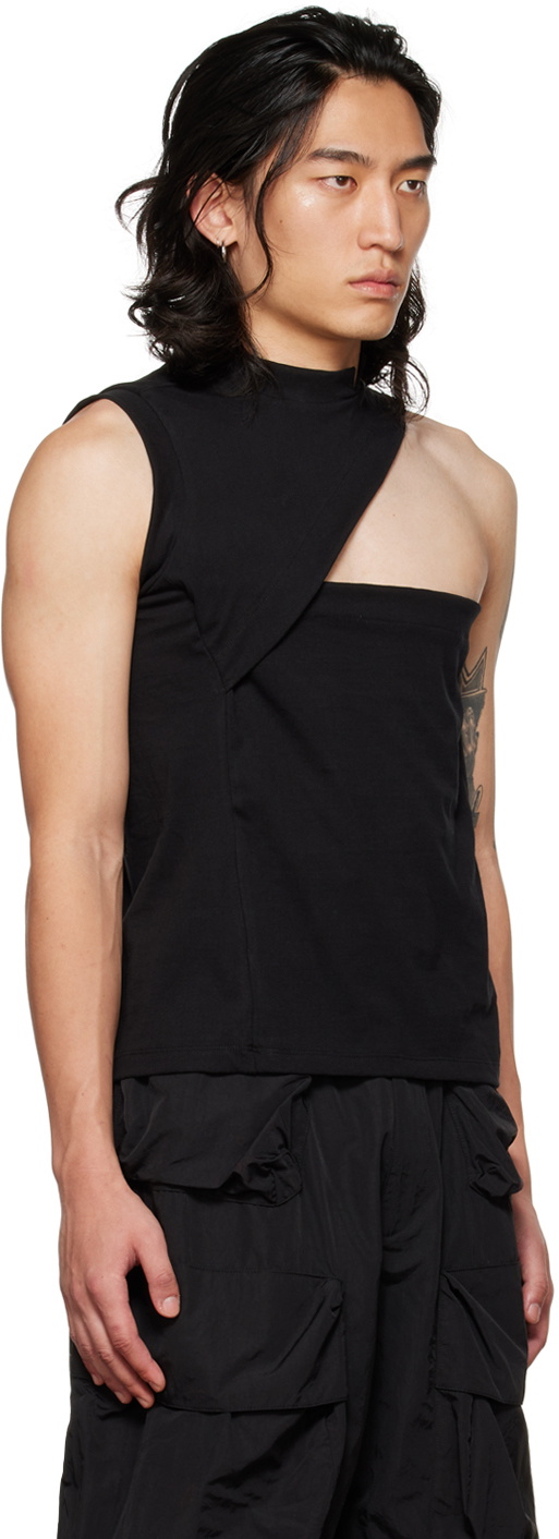 SPENCER BADU Black Layered Tank Top Spencer Badu