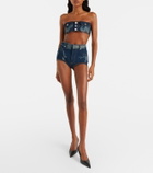 Jean Paul Gaultier Trompe-l'œil denim shorts
