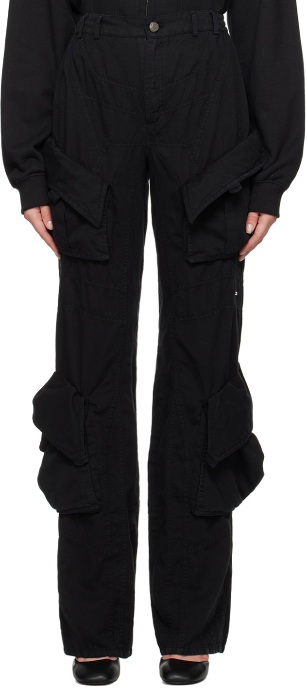 BONBOM Black Cargo Trousers