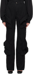 BONBOM Black Cargo Trousers