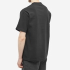 Blue Flowers Men's Flower T-Shirt in Black