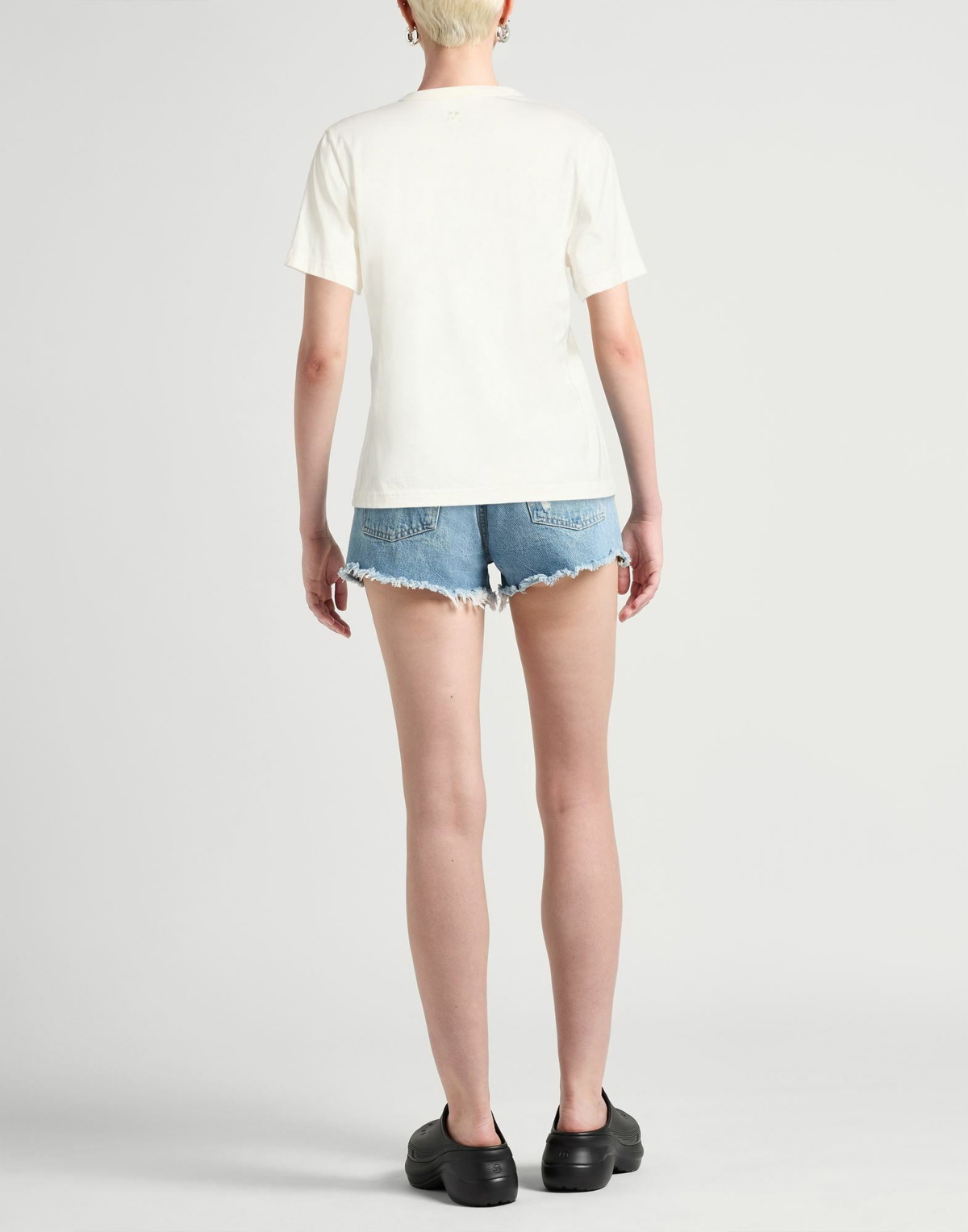Courrèges Womens T-shirt in White