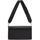 Versace Jeans Couture Black Faux-Leather Logo Shoulder Bag