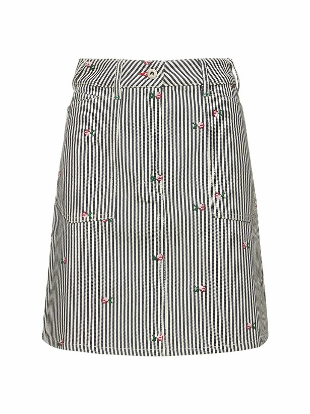 Photo: KENZO PARIS - Rinse Striped Workwear Mini Skirt