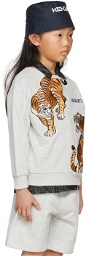 Kenzo Kids Grey Embroidered Tiger Sweatshirt