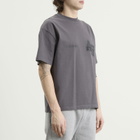 ANNIE HOOD Men's College T-Shirt in Washed Black